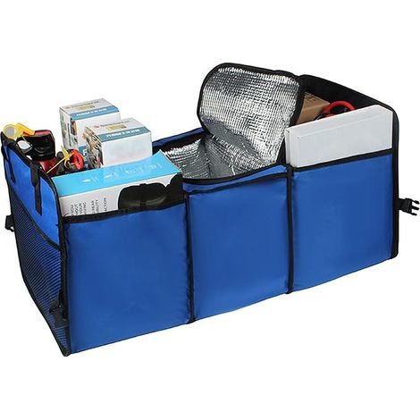 YMYNY Sacs de Coffre pour Auto, Organisateur Coffre de Voiture Pliable, Rangement Coffre de Voiture, Bote de Rangement Voiture avec Isolant Compartiments pour la Voiture, Camion, SUV et Plus (1/5)