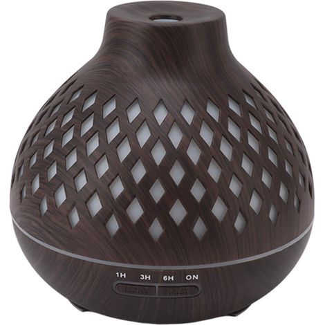 Humidificateur d'aromathérapie 400 ml, parfum bois d'oignon, diffuseur d'huiles essentielles à ultrasons et lumière colorée, prise UE 100-240 V (1/5)