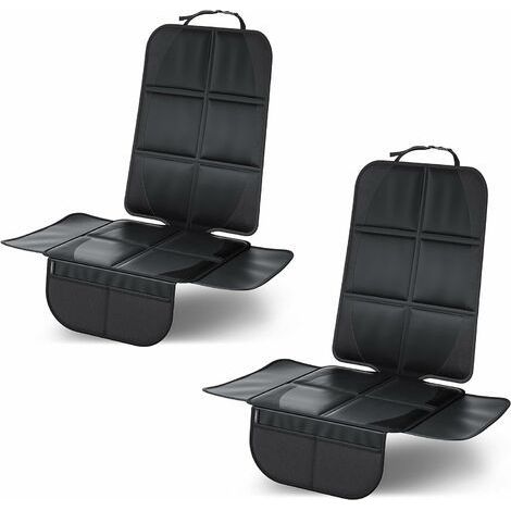 Protection de siège de voiture - Housse de protection de siège arrière de voiture pour enfants haut de gamme - Coussin antidérapant pour siège de sécurité de voiture Anti-usure (2 pièces) (1/5)
