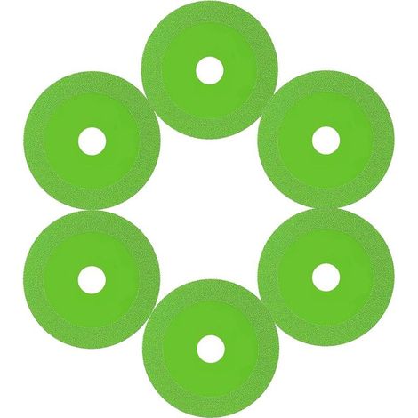 6-teiliges Set Diamant-Glastrennscheiben für Winkelschleifer – Glastrennscheiben zum Schneiden von Glas, Jade, Kristall, Weinflaschen und Fliesen (1/5)