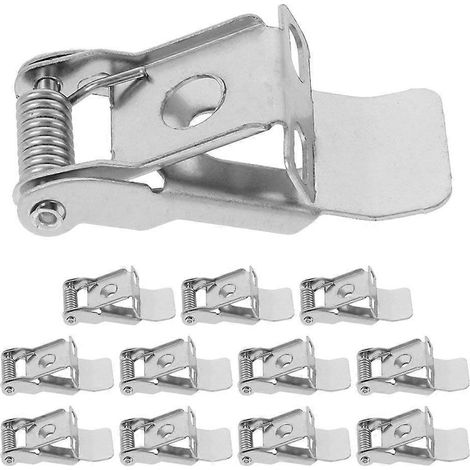 Lot de 12 clips de fixation à ressort pour spots encastrés, clips de maintien de la lumière, pinces à ressort haute dureté pour plafonniers. (1/5)