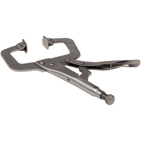 C Type Locking Pliers, Portable Tool, Wise Grip C Clamps with Swivel Pads-INHHUB (1/5)