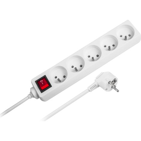 Rallonge multiprise Rebel 5 m à 5 prises (1/3)