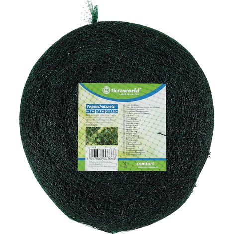 Vogelschutznetz Comfort 8x8m, MW:2,5x2,5cm,HDPE,grün