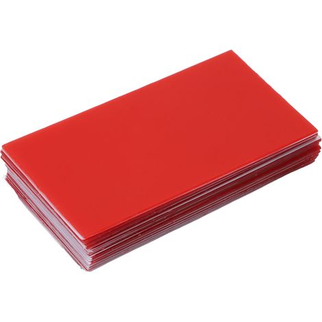 Plaque dentaire rouge 18 pièces pour moulage estival, cire à modeler 1.3mm pour prothèses orales (1/5)