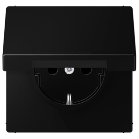 PRISE À CLAPET RÉTRO LS NOIR MAT (RÉFÉRENCE : JUNG LS1520BFKLSWM)
