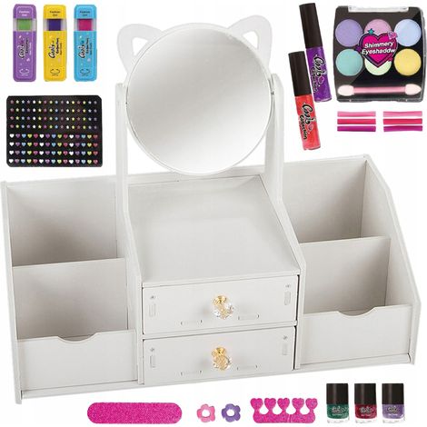 [PACZB]Schminktisch mit Griffen für Kosmetikartikel + Make-up- und Nagelset (Z2362 + Z2037) Z2362Z (1/5)