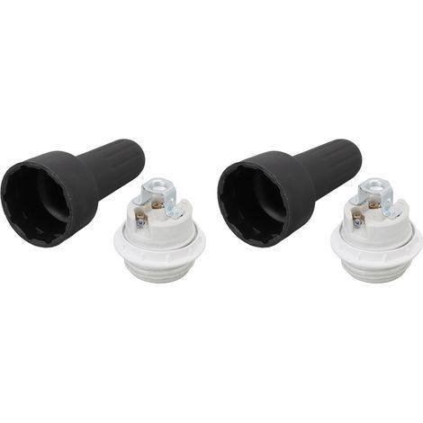 Ensemble de 2 prises en céramique E26, parfaitement adaptées aux ampoules incandescentes et LED., éclairage doux et agréable (1/5)