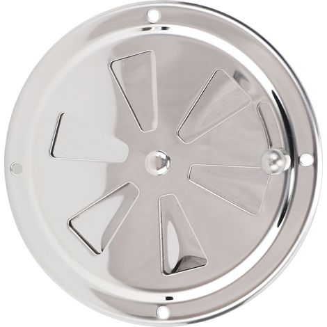 Plaque de ventilation marine en acier inoxydable, grille ronde avec bouton latéral pour bateau, yacht, camping-car - 4 pouces (1/5)
