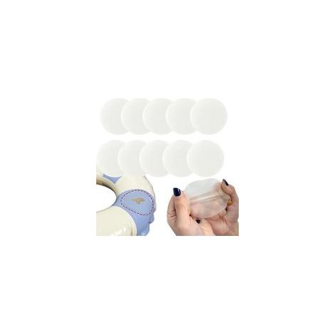 Kit de réparation pour liner de piscine (lot de 10), feuilles de réparation pour piscine, kit de réparation pour spa gonflable (pour lits d'eau, canapés/piscines gonflables), 6 cm (1/5)