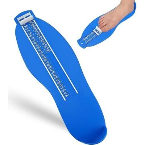 Pedimetre Enfants et Adultes, Pointure Chaussure Mesurer Pied Dispositif de Mesure pour Déterminer la Pointure 18 à 47 et Ruban à Mesurer 1.5m(Bleu) (1/4)