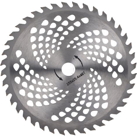 Lame scie débroussailleuse coupe herbe taille haie 40 dents acier rapide disque 255x25.4mm outil jardin (1/5)
