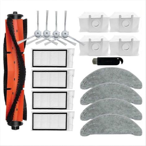Pièces détachées pour aspirateur robot Eve Plus / SDJ01RM : brosse latérale rotative, filtre HEPA, lingettes, sac à poussière