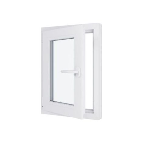 Finestra in PVC - Triplo vetro - Bianco - 500 mmx700 mm cm