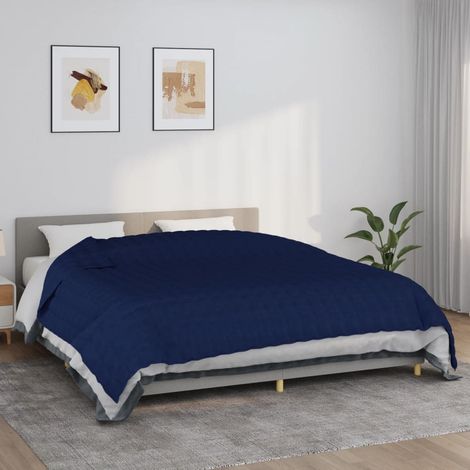 Couverture lestée，Couverture Pondérée，Couverture douce，hiver Bleu 220x260 cm 11 kg Tissu VDVM866176 (1/5)