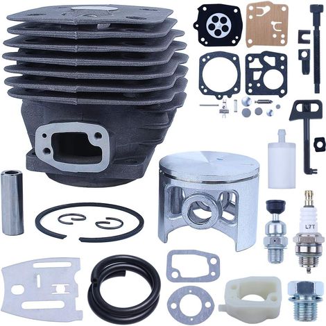 Kit piston-cylindre 54mm pour Husqvarna 181 281 281XP 288 288EPA 288XP PN 503907471 503506302 503506301 Filtre à carburant guide-chaîne plaque carburateur (1/5)