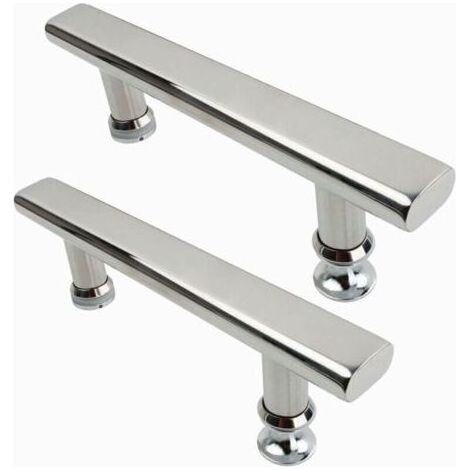 x 145mm Maniglie per porta doccia in acciaio inossidabile cromato per bagno e kitchen FLITI (1/4)