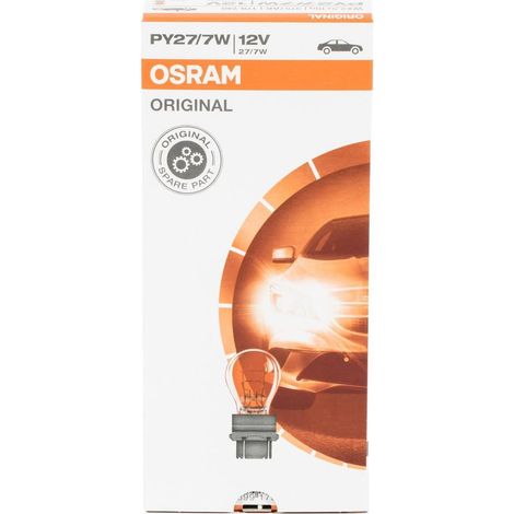 Osram 3757AK Blinklicht Parklicht 7W PY27/7W, 12 V (10 Stück) - Auto Lampe Premium E-geprüft - Versand DE (1/4)