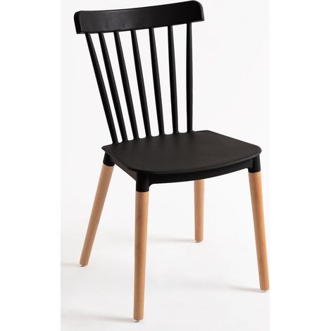 Sillas Comedor - Silla Leka - Negro