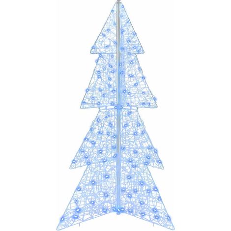 Sapin de Noël,Arbre de Noël avec 160 LED Bleu 150 cm Acrylique CFW58660 (1/5)