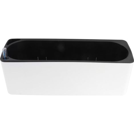 Pot de Jardin Blanc Indicateur de Niveau d'eau Intégré, Système D'absorption Automatique, Matériau PP Respirant et Résistant la Corrosion, pour Jardinage à Domicile (1/5)