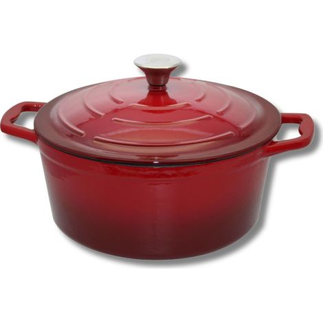 Cocotte en fonte émaillée 26 cm rouge cerise 4.5 L Elo (1/5)