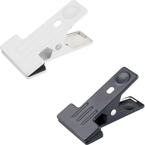Lot de 4 accessoires de lampe de bureau LED à pince fine moyenne (noir + blanc) (1/5)