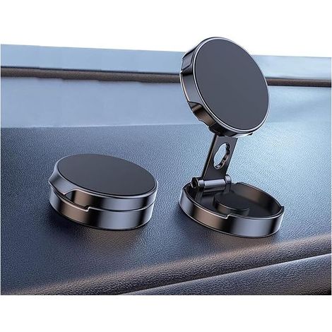 Soporte magnético para teléfono de coche de 360° – 6 imanes N52 para mayor seguridad – Plegable y ajustable – Compatible con todos los smartphones (1/4)