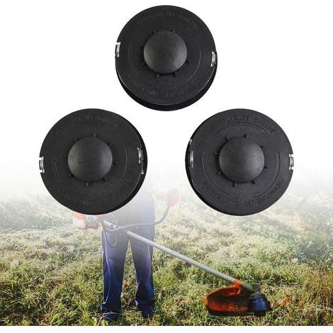 Set mit 3 Ersatz-Nylon-Trimmerköpfen für die Freischneider GC-ET 4530, RTV 400, RTV 550 und RTV 550/1, 9,8 m, 10 m, 1,6 mm Durchmesser