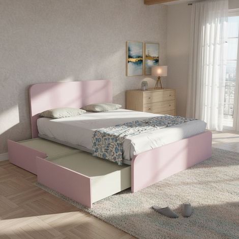 Letto matrimoniale 160x200 con cassettoni - Design italiano e montaggio facile - Cipriaf3c4ff