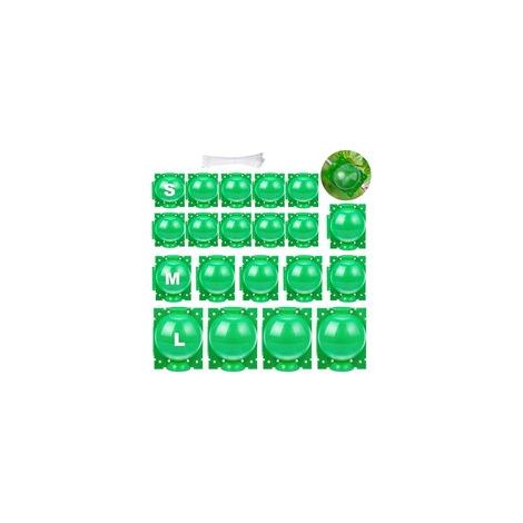 20 Stück Anzuchtboxen für Pflanzen, Vermehrungskugeln, Wurzelwachstumsboxen, Veredelungsboxen, Pflanzenwurzelvorrichtungen für die Gartenveredelung (S+M+L) (Grün) (1/5)