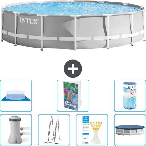 Prism Frame Pool Rund - 427x107 cm - 8-teilig S594