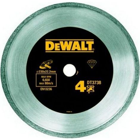 Dewalt – Disque diamant 125mm – Ø alésage 22,2mm – Type coupe à sec – Pour carrelage et béton armé