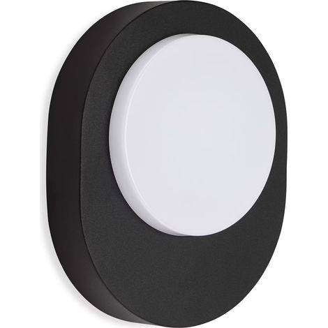 Aplique de pared LED de 8W negro  Exterior IP44 4000K, fachada, jardín (1/5)