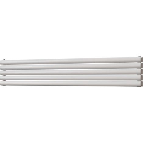 Omeara Axis - White Horizontal Radiator H290mm x W1600mm Double Panel