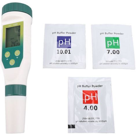 5 in 1 Water Quality Tester PH Meter Electroconductivity TDS Salinity for Aquarium - (1/5)