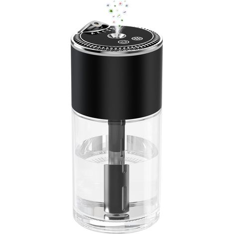 Essential Oil Diffuser, Car Air Freshener, Aromatherapy Diffuser for Home, Large Room, Bedroom, Car, Office, with Starry Sky Light, 250ml Capacity (1/5)