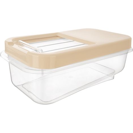 Contenedor beige para cápsulas, polvos y alimentos 5 l