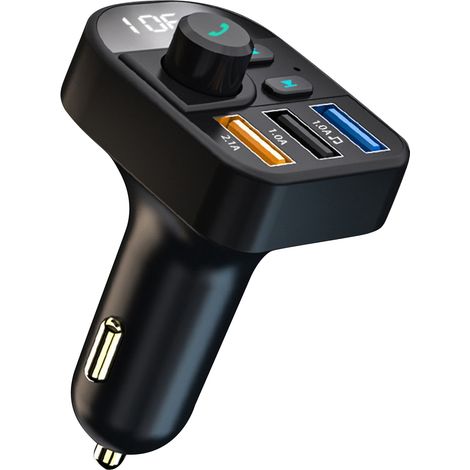 Émetteur FM voiture universel kit mains-libres 3 ports USB chargeur Bluetooth autoradio MP3 récepteur (1/5)