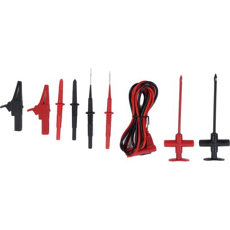 Jeu de cordons de test avec pointes laiton et PVC PA, kit multimètre pour maintenance électrique (1/5)