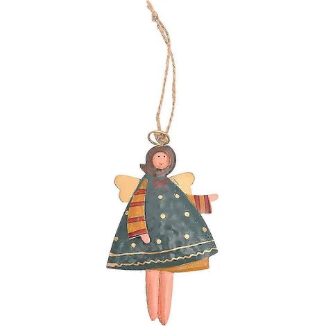 Décoration de Noël - Pendentif ange peint à la main - Accessoire de décoration pour sapin de Noël - Boule de Noël originale (1/3)