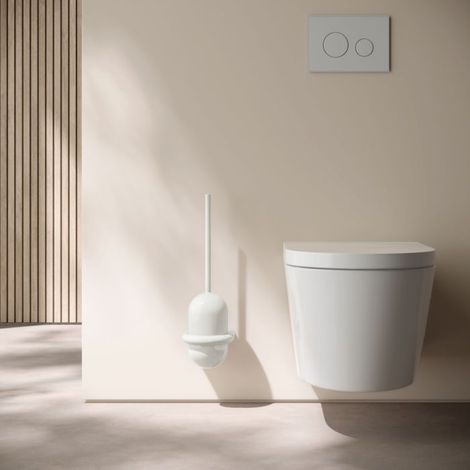 Hewi Series 477 ensemble de brosses de toilettes 4772010099 pour montage mural, blanc (1/4)