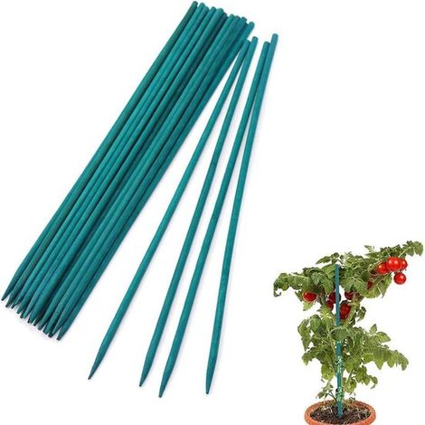 35 cm lange Pflanzenstäbe aus Holz, Pflanzenstütze für Garten oder Wohnung, Bambusstab, für Blumenarrangements, Gemüseanbau, Topfpflanzen, Pflanz (1/5)