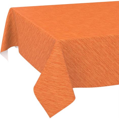 Nappe de Table en Toile cirée Lavable, Bord coupé, Aspect Textile, Rouge, 100 x 140 cm, pour Table de Jardin (1/5)