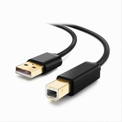 TRADE SHOP - Cavo F-bm09 Cavetto Per Stampante Bm2.0 Usb Da 1 Mt Compatibile Notebook Desktop - (1/3)