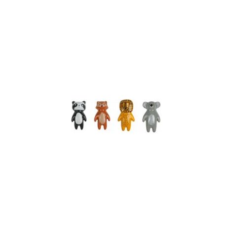 Pomelli per mobili in ceramica a tema animale: 4 pezzi, maniglie per cassetti, pomelli in ceramica, maniglie per mobili in ceramica, maniglie per mobili a tema cartoni animati per la cucina di casa