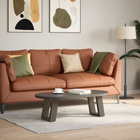 vidaXL Coffee Table Legs U-Shaped 2 pcs Natural Steel 30x(30-31) cm (1/5)
