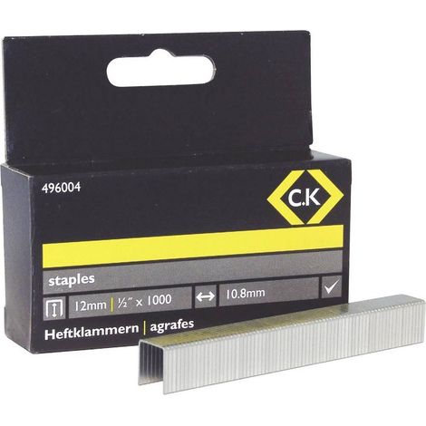 Ck Grapas Cuadradas Acero Inoxidable 1000 piezas