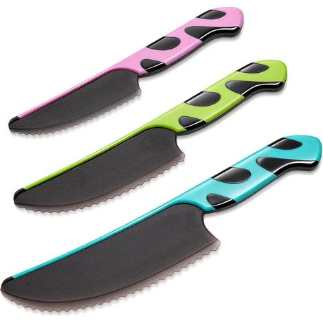 Kindermesser Set 3-teilig, Montessori Lernmesser ab 2 Jahren, BPA-frei, mit Keramikschäler (1/5)