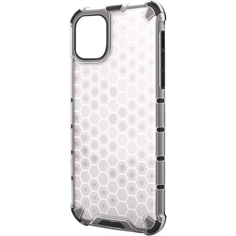 Une coque de téléphone au design alvéolé pour iPhone 12 Pro Max, dotée de bords surélevés pour une protection optimale, de découpes précises, d'une face arrière incassable et résistante aux rayures, e (1/2)